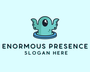 Cyclops Sea Monster logo design