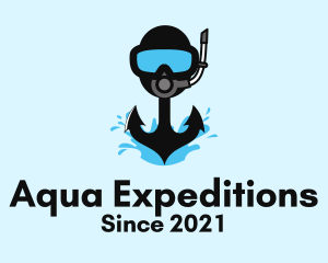 Scuba Diving Anchor  logo