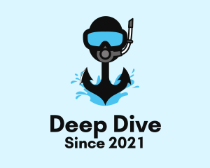 Scuba Diving Anchor  logo