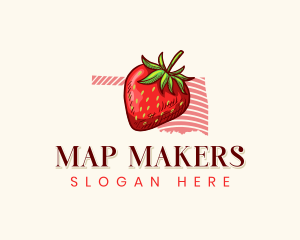 Oklahoma Strawberry Fruit logo design