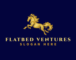 Running Stallion Horse logo design