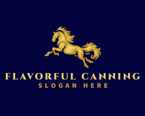 Running Stallion Horse logo design