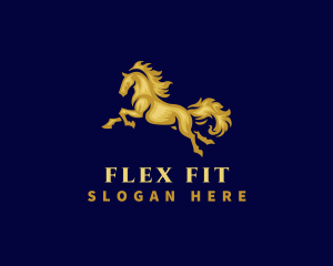 Running Stallion Horse logo design