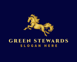 Running Stallion Horse logo design