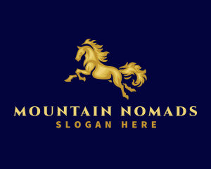 Running Stallion Horse logo design