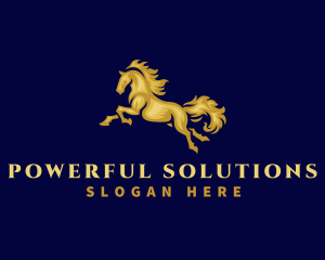 Running Stallion Horse logo design