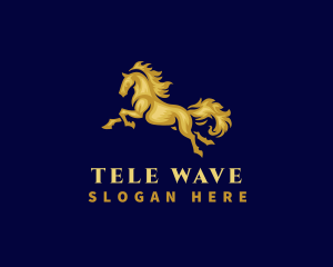 Running Stallion Horse logo design