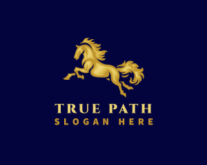 Running Stallion Horse logo design