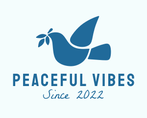 Peace Dove Bird logo design