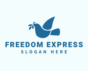 Peace Dove Freedom logo design