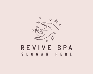 Feminine Hand Spa  logo design