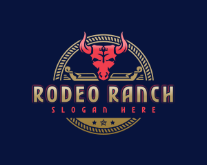 Ranch Bull Horn logo design