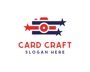 Stars Stripe Camera logo design