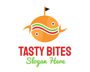 Fish Burger Restaurant  logo design