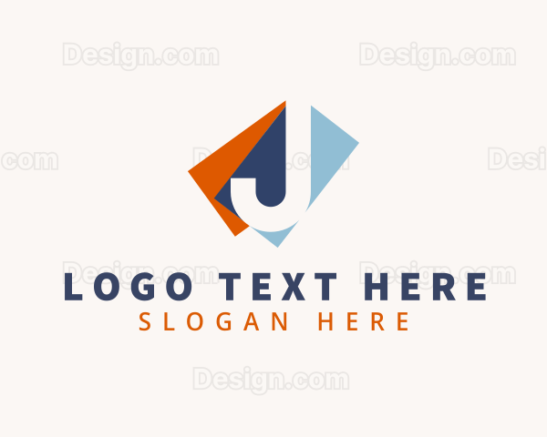 Tile Flooring Interior Design Logo