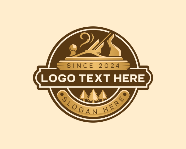 Wood Planer logo example 2