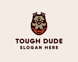 Tough Canine Pitbull  logo design