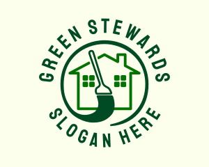 Green Housekeeping Service logo design