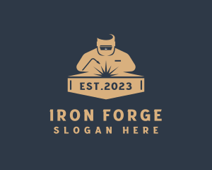 Iron Work Welder logo design