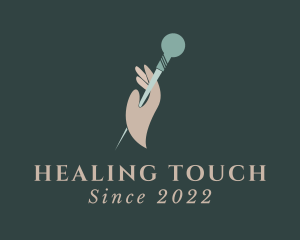 Acupuncturist Needle Hand logo