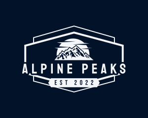 Classic Mountain Peak logo design