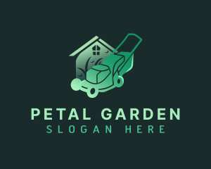 Home Lawn Mower logo design