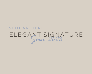 Elegant Script Entrepreneur logo design