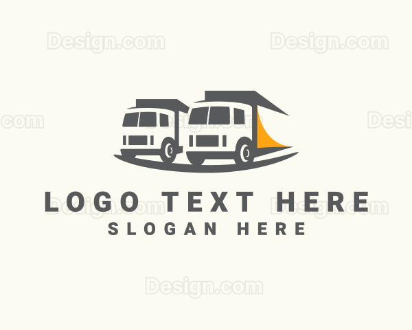 Loigistic Delivery Truck Transport Logo