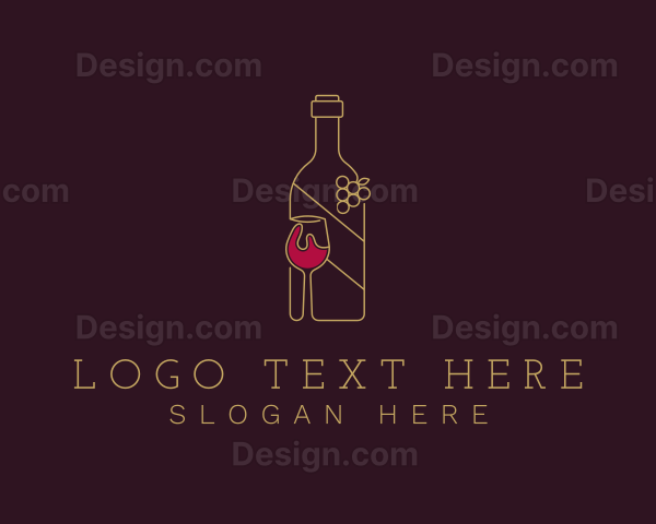 Wine Liquor Drink Logo