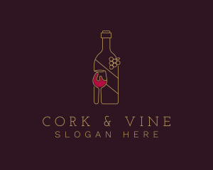 Wine Liquor Drink logo design