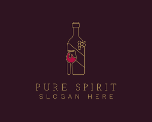 Wine Liquor Drink logo design