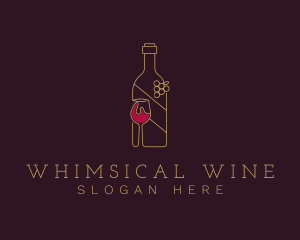 Wine Liquor Drink logo design