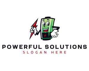 Energy Battery Charge logo design