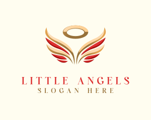 Angel Wing Halo  logo design