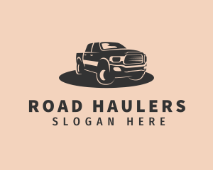 Pickup Truck Driver logo design