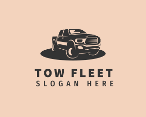 Pickup Truck Driver logo design