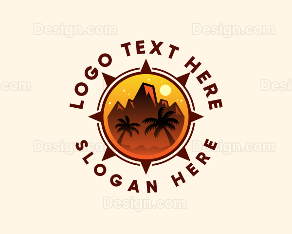 Mountain Peak Hiking Logo