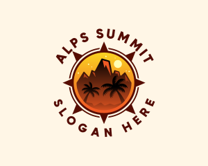 Mountain Peak Hiking logo design