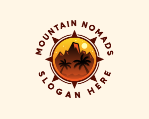 Mountain Peak Hiking logo design