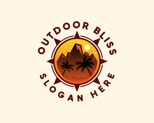 Mountain Peak Hiking logo design