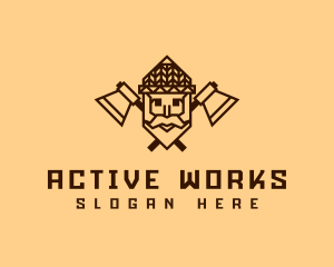 Old Man Woodwork logo design