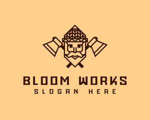 Old Man Woodwork logo design