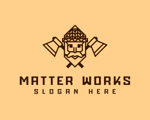 Old Man Woodwork logo design