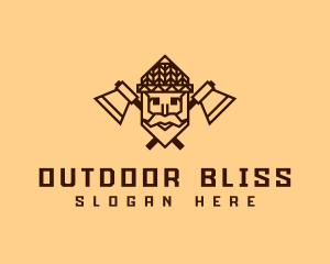 Old Man Woodwork logo design