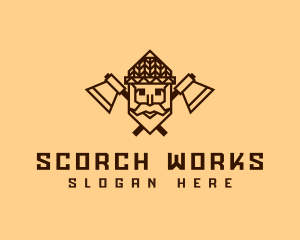 Old Man Woodwork logo design