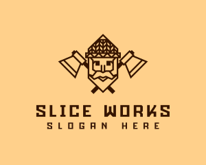 Old Man Woodwork logo design