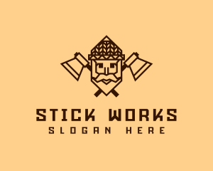 Old Man Woodwork logo design