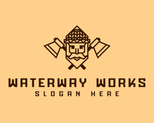 Old Man Woodwork logo design