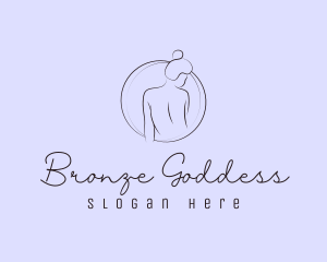 Female Naked Goddess logo