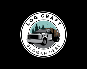 Forest Log Truck logo design